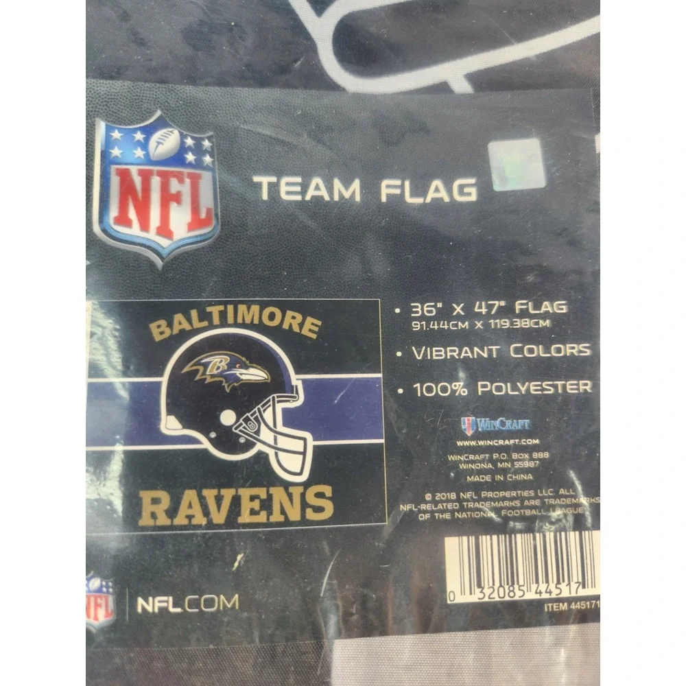 Baltimore Ravens Football Fan Lot- Flag, Sunglasses, Luggage Tag, Journal
